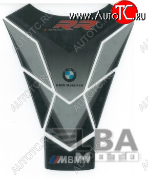1 549 р. Наклейка на бак для мотоцикла BMW S1000RR Серо-Черная  пм-00017100  с доставкой в г. Керчь