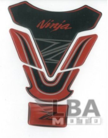 1 329 р. Наклейка на бак для мотоцикла Kawasaki Ninja Z Красно-Черная  пм-00017119  с доставкой в г. Керчь. Увеличить фотографию 2