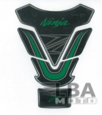 1 329 р. Наклейка на бак для мотоцикла Kawasaki Ninja Z Черно-Зеленая  пм-00017120  с доставкой в г. Керчь. Увеличить фотографию 2