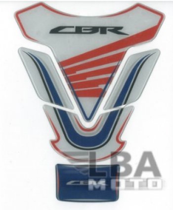1 329 р. Наклейка на бак для мотоцикла Honda CBR 2 Бело-Сине-Красная  пм-00017123  с доставкой в г. Керчь. Увеличить фотографию 2
