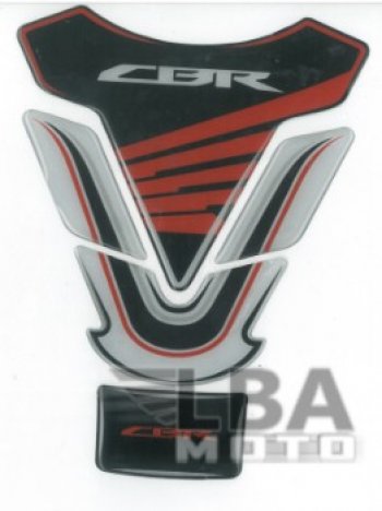 1 549 р. Наклейка на бак для мотоцикла Honda CBR 2 Черно-Бело-Красная  пм-00017124  с доставкой в г. Керчь. Увеличить фотографию 2