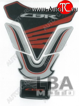 1 549 р. Наклейка на бак для мотоцикла Honda CBR 2 Черно-Бело-Красная  пм-00017124  с доставкой в г. Керчь
