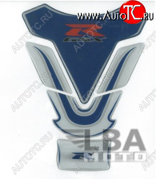 1 329 р. Наклейка на бак для мотоцикла Suzuki GSX-R Бело-Синяя  пм-00017125  с доставкой в г. Керчь