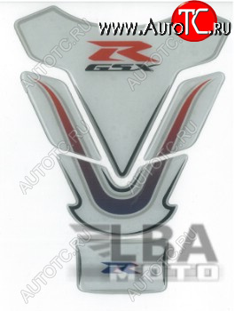 1 329 р. Наклейка на бак для мотоцикла Suzuki GSX-R Бело-Сине-Красная  пм-00017126  с доставкой в г. Керчь