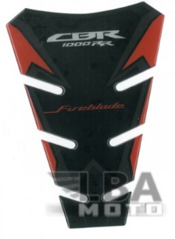 1 329 р. Наклейка на бак для мотоцикла Honda CBR1000RR Красно-Черная  пм-00017129  с доставкой в г. Керчь. Увеличить фотографию 2