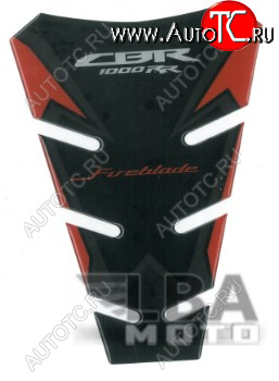 1 329 р. Наклейка на бак для мотоцикла Honda CBR1000RR Красно-Черная  пм-00017129  с доставкой в г. Керчь