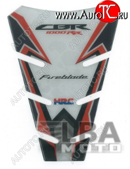 1 549 р. Наклейка на бак для мотоцикла Honda CBR1000RR Бело-Черно-Красный  пм-00017130  с доставкой в г. Керчь