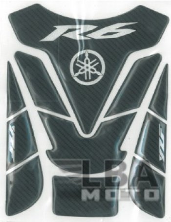 1 279 р. Наклейка на бак для мотоцикла Yamaha YZF-R6 Под Карбон 1  пм-00017144  с доставкой в г. Керчь. Увеличить фотографию 2