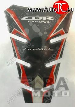 1 329 р. Наклейка на бак для мотоцикла Honda CBR1000RR Красно-Черная 2  пм-00017158  с доставкой в г. Керчь