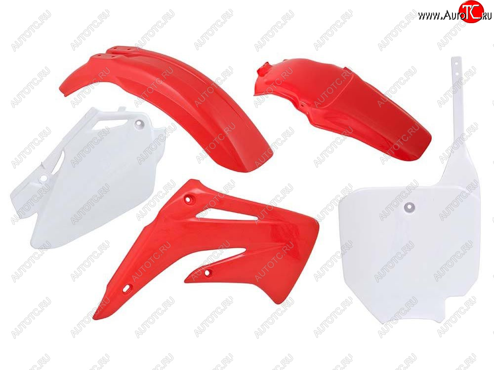 12 749 р. Комплект пластика R-Tech Honda CR85 03-07 (R-KITCRF-OEM-511) Красно-Белый  r-kitcrf-oem-511  с доставкой в г. Керчь