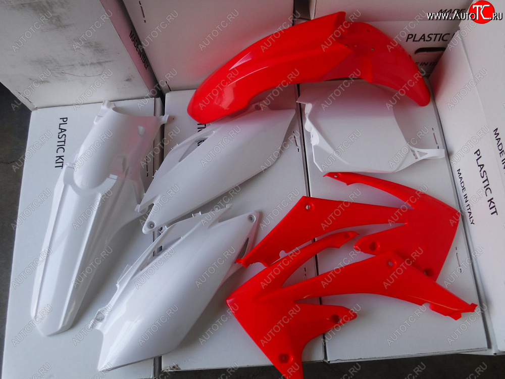 15 629 р. Комплект пластика R-Tech Honda CRF450RRX 2017 (R-KITCRF-OEM-600) красный-белый  r-kitcrf-oem-600  с доставкой в г. Керчь
