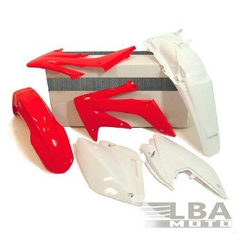 11 799 р. Комплект пластика R-Tech Honda CRF250X 04-17 (R-KITCRX-OEM-412) красный-белый  r-kitcrx-oem-412  с доставкой в г. Керчь. Увеличить фотографию 1