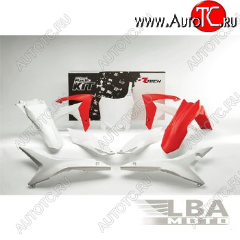 14 999 р. Комплект пластика R-Tech Honda CRF250R 14-17, CRF450R 13-16 (R-KITCRF-OEM-517) красный-белый  r-kitcrf-oem-517  с доставкой в г. Керчь