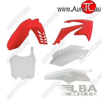 12 749 р. Комплект пластика R-Tech Honda CRF250R 11-13, CRF450R 11-12 (R-KITCRF-OEM-516) красный-белый  r-kitcrf-oem-516  с доставкой в г. Керчь
