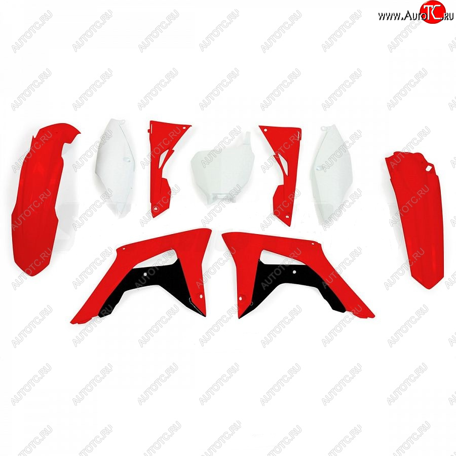 14 999 р. Комплект пластика R-Tech Honda CRF250R 2018, CRF450R 17-18 (R-KITCRF-OEM-599) красный-белый  r-kitcrf-oem-599  с доставкой в г. Керчь