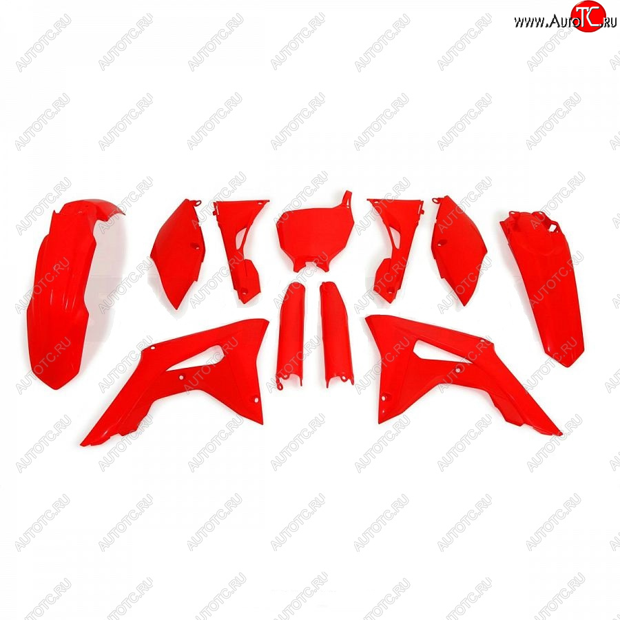 14 999 р. Комплект пластика R-Tech Honda CRF250R 2018, CRF450R 17-18 (R-KITCRF-RF0-599) неоновый красный  r-kitcrf-rf0-599  с доставкой в г. Керчь