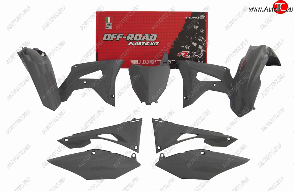 14 999 р. Комплект пластика R-Tech Honda CRF250R 19-20, CRF450R 19-20 (R-KITCRF-GR0-519) Quantum Grey серый  r-kitcrf-gr0-519  с доставкой в г. Керчь