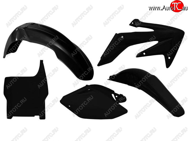 12 749 р. Комплект пластика R-Tech Honda CRF250R 04-05 (R-KITCRF-NR0-507) Черный  r-kitcrf-nr0-507  с доставкой в г. Керчь