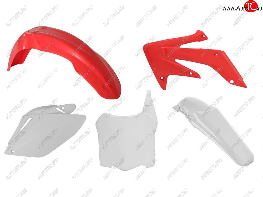 12 749 р. Комплект пластика R-Tech Honda CRF250R 08-09 (R-KITCRF-OEM-588) Бело-Красный  r-kitcrf-oem-588  с доставкой в г. Керчь