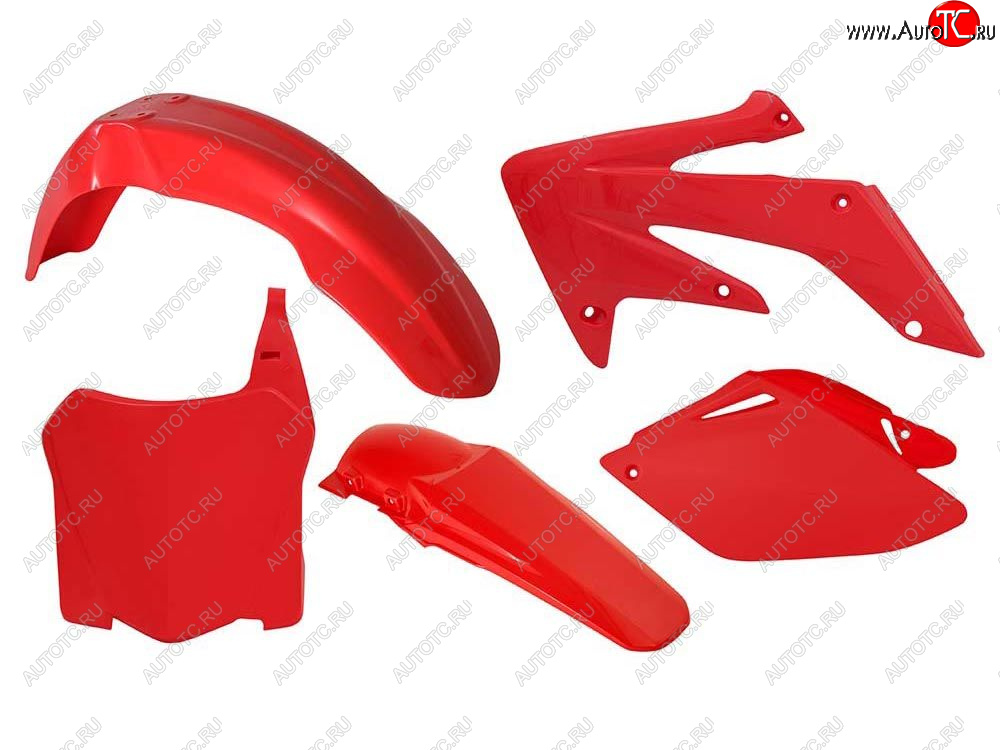 12 749 р. Комплект пластика R-Tech Honda CRF250R 08-09 (R-KITCRF-RS0-588) Красный  r-kitcrf-rs0-588  с доставкой в г. Керчь