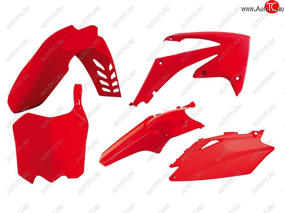 12 749 р. Комплект пластика R-Tech Honda CRF250R 10-13, CRF450R 09-12 (R-KITCRF-RS0-513) Красный  r-kitcrf-rs0-513  с доставкой в г. Керчь