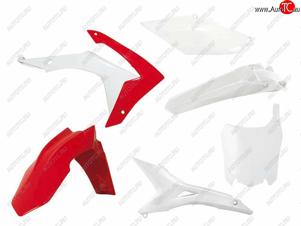 14 999 р. Комплект пластика R-Tech Honda CRF250R 14-17, CRF450R 13-16 (R-KITCRF-OEM-518) Бело-Красный  r-kitcrf-oem-518  с доставкой в г. Керчь