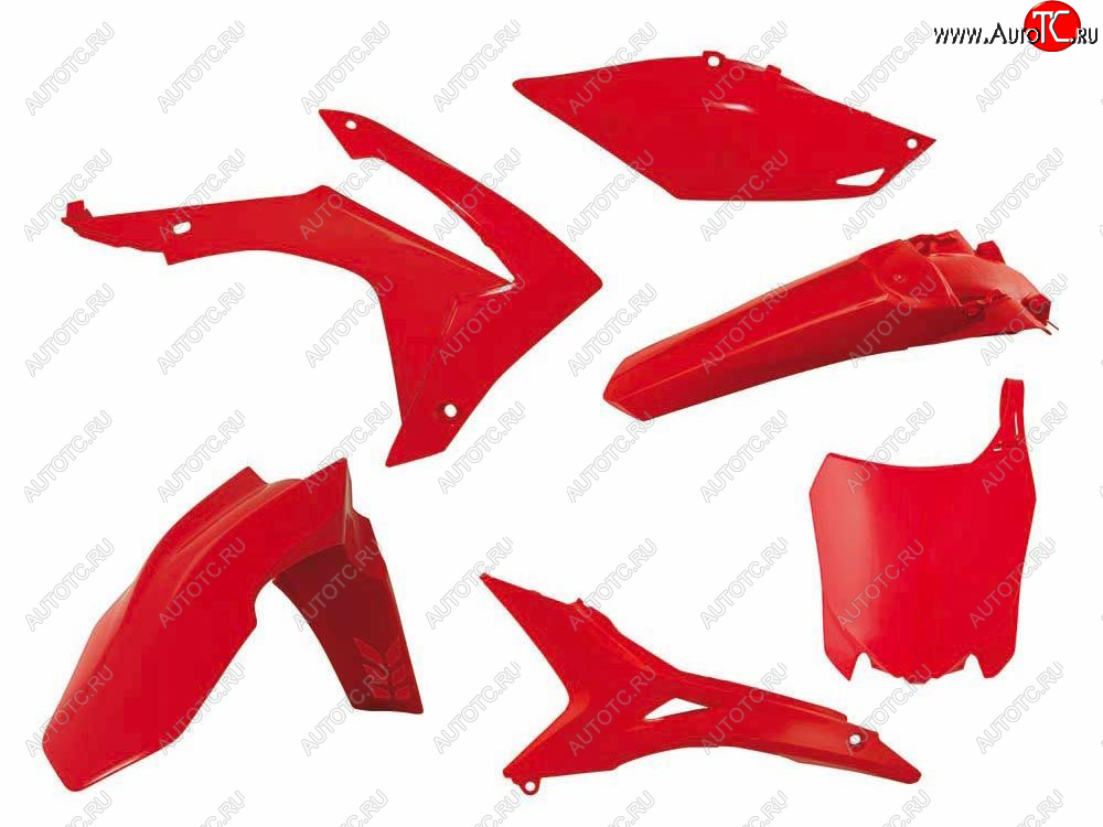 14 999 р. Комплект пластика R-Tech Honda CRF250R 14-17, CRF450R 13-16 (R-KITCRF-RS0-518) Красный  r-kitcrf-rs0-518  с доставкой в г. Керчь