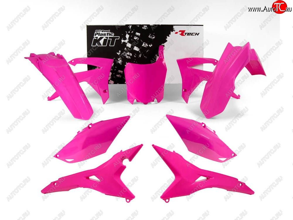 14 999 р. Комплект пластика R-Tech Honda CRF250R 14-17, CRF450R 13-16 (R-KITCRF-FU0-518) Розовый Неон  r-kitcrf-fu0-518  с доставкой в г. Керчь
