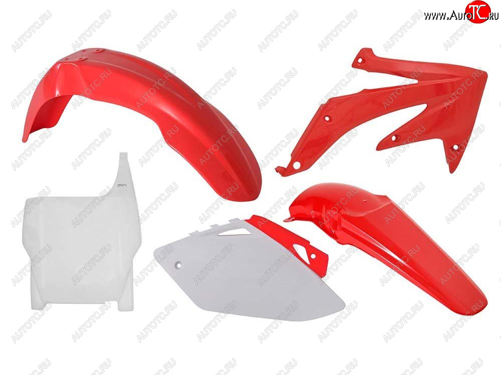 12 749 р. Комплект пластика R-Tech Honda CRF450R 2007 (R-KITCRF-OEM-509) Красно-Белый  r-kitcrf-oem-509  с доставкой в г. Керчь