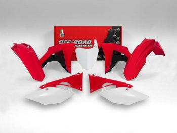 15 599 р. Комплект пластика R-Tech Honda CRF250RX 19-21, CRF450RX 19-20 (R-KITCRF-OEM-601) бело-красный  r-kitcrf-oem-601  с доставкой в г. Керчь. Увеличить фотографию 1