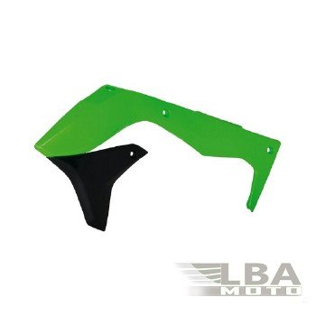 Обтекатели радиатора R-Tech Kawasaki KX450F 16-17 (R-CVKXFVENR16) зеленыечерные  r-cvkxfvenr16