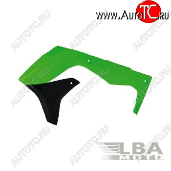 7 399 р. Обтекатели радиатора R-Tech Kawasaki KX450F 16-17 (R-CVKXFVENR16) зеленыечерные  r-cvkxfvenr16  с доставкой в г. Керчь