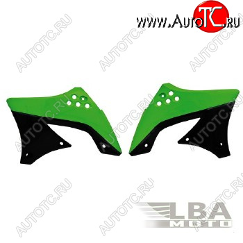 7 399 р. Обтекатели радиатора R-Tech Kawasaki KX450F 09-11 (R-CVKXFVENR49) зеленыечерные  r-cvkxfvenr49  с доставкой в г. Керчь