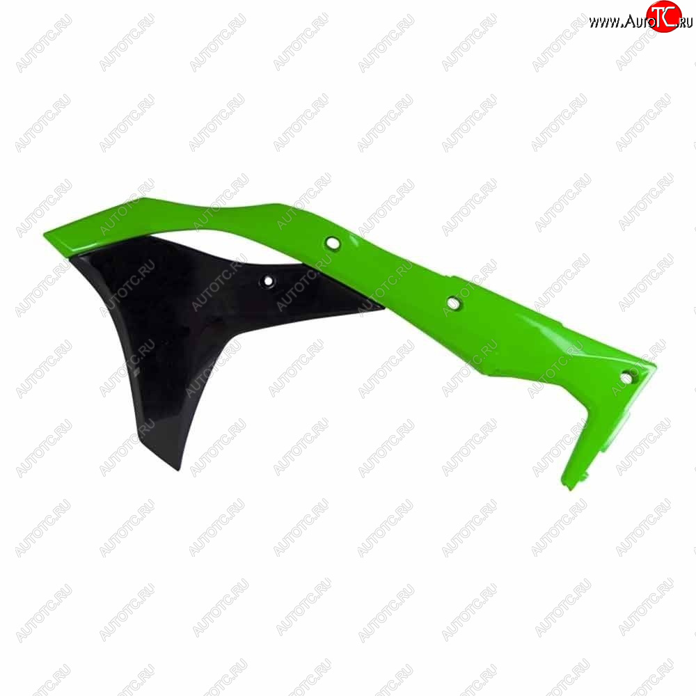 7 399 р. Обтекатели радиатора R-Tech Kawasaki KX250F 17-20 (R-CVKXFVFNR17) зеленыечерные Неон  r-cvkxfvfnr17  с доставкой в г. Керчь