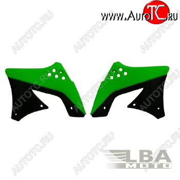 7 399 р. Обтекатели радиатора R-Tech Kawasaki KX250F 09-12 (R-CVKXFVENR29) зеленыечерные  r-cvkxfvenr29  с доставкой в г. Керчь