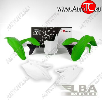 12 749 р. Комплект пластика R-Tech Kawasaki KX450F 16-17 (for USA) (R-KITKXF-OEM-597) зеленыйчерныйбелый  r-kitkxf-oem-597  с доставкой в г. Керчь