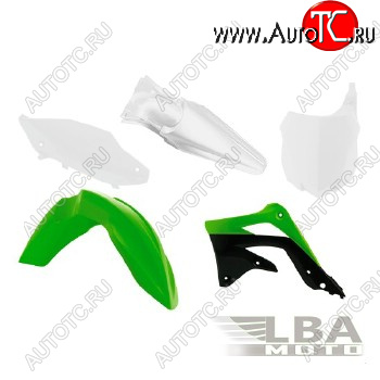 12 749 р. Комплект пластика R-Tech Kawasaki KX450F 13-15 (R-KITKXF-OEM-515) зеленыйчерныйбелый  r-kitkxf-oem-515  с доставкой в г. Керчь