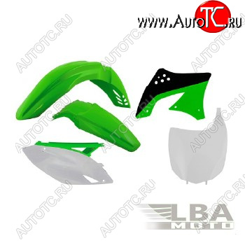 12 749 р. Комплект пластика R-Tech Kawasaki KX450F 09-11 (R-KITKXF-OEM-510) зеленыйчерныйбелый  r-kitkxf-oem-510  с доставкой в г. Керчь