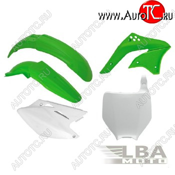 12 749 р. Комплект пластика R-Tech Kawasaki KX450F 06-08 (R-KITKXF-OEM-506) зеленыйбелый  r-kitkxf-oem-506  с доставкой в г. Керчь