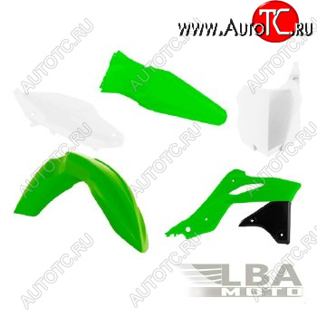 12 749 р. Комплект пластика R-Tech Kawasaki KX250F 13-16 (R-KITKXF-OEM-596) зеленыйчерныйбелый  r-kitkxf-oem-596  с доставкой в г. Керчь