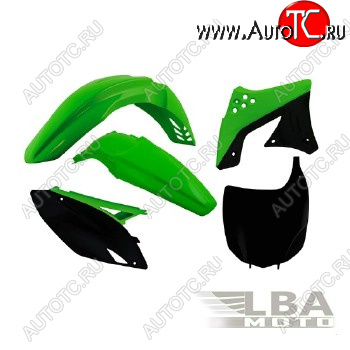 12 749 р. Комплект пластика R-Tech Kawasaki KX250F 09-12 (R-KITKXF-OEM-509) зеленыйчерный  r-kitkxf-oem-509  с доставкой в г. Керчь