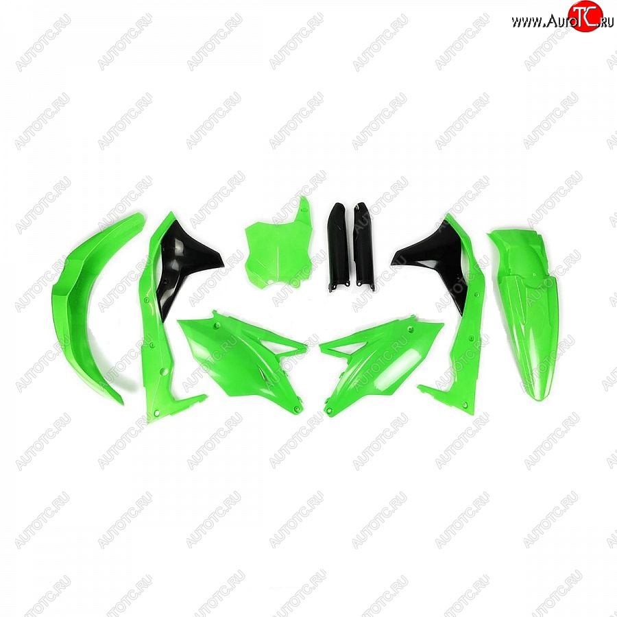 12 749 р. Комплект пластика R-Tech Kawasaki KX250F 17-20 (R-KITKXF-VF0-519) неоновый зеленый  r-kitkxf-vf0-519  с доставкой в г. Керчь