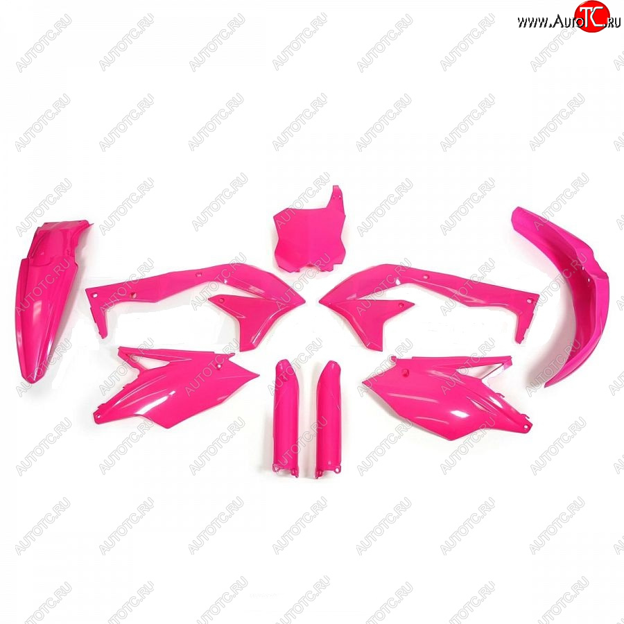 12 749 р. Комплект пластика R-Tech Kawasaki KX450F 16-18 (R-KITKXF-FU0-517) неоновый розовый  r-kitkxf-fu0-517  с доставкой в г. Керчь