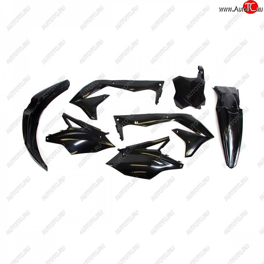 12 749 р. Комплект пластика R-Tech Kawasaki KX450F 16-18 (R-KITKXF-NR0-517) черный  r-kitkxf-nr0-517  с доставкой в г. Керчь