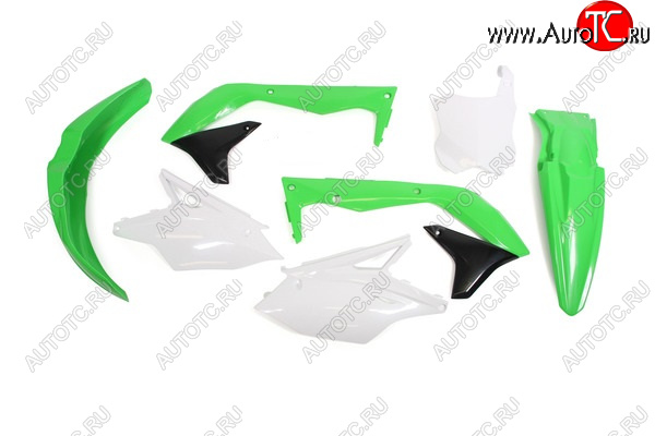 12 749 р. Комплект пластика R-Tech Kawasaki KX450F 16-18 (R-KITKXF-OEM-517) зеленыйбелыйчерный  r-kitkxf-oem-517  с доставкой в г. Керчь
