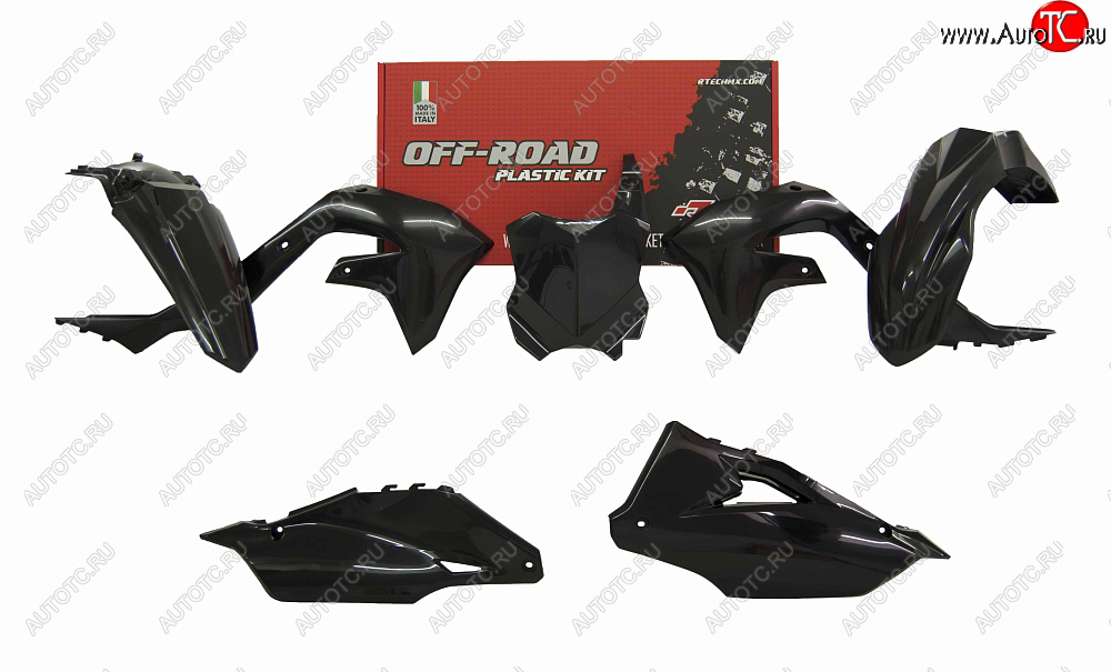 12 749 р. Комплект пластика R-Tech Kawasaki KX450F 19-20 (R-KITKXF-NR0-599) черный  r-kitkxf-nr0-599  с доставкой в г. Керчь