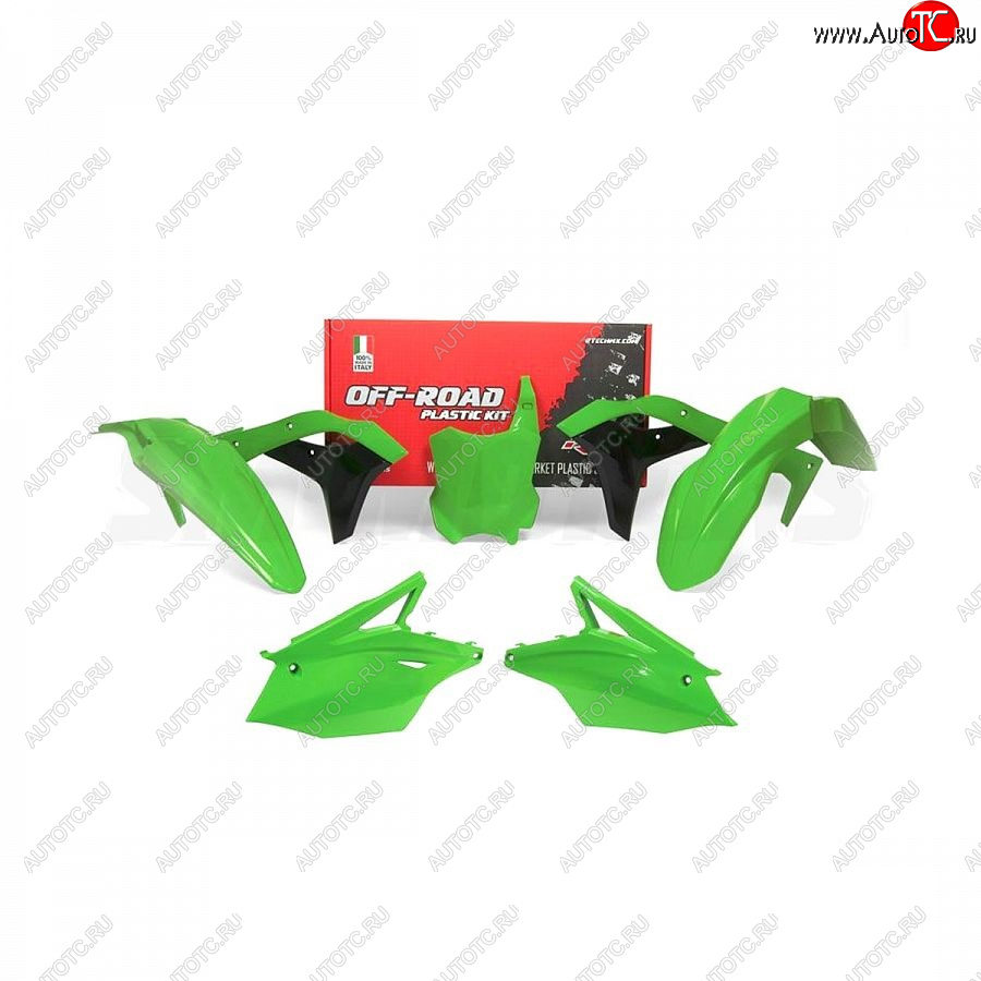 12 749 р. Комплект пластика R-Tech Kawasaki KX250F 17-20 (R-KITKXF-VE0-519) Зеленый  r-kitkxf-ve0-519  с доставкой в г. Керчь