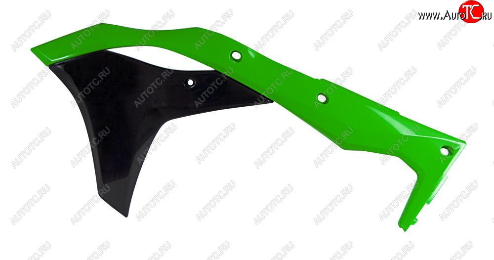 7 399 р. Обтекатели радиатора R-Tech Kawasaki KX250F 17-20 (R-CVKXFVENR17) зеленыечерные  r-cvkxfvenr17  с доставкой в г. Керчь