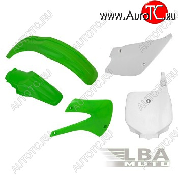 12 749 р. Комплект пластика R-Tech Kawasaki KX85100 98-13 (R-KITKX0-OEM-507) зеленыйбелый  r-kitkx0-oem-507  с доставкой в г. Керчь