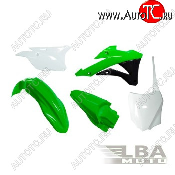 12 749 р. Комплект пластика R-Tech Kawasaki KX85100 14-17 (R-KITKX0-OEM-598) зеленыйчерныйбелый  r-kitkx0-oem-598  с доставкой в г. Керчь